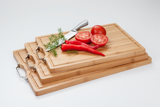 菜板 木制菜板 番茄 红辣椒