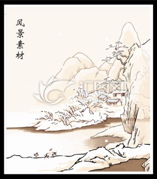 风景素材矢量