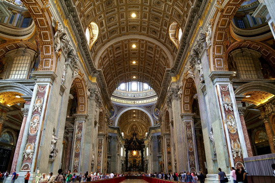梵蒂冈 西斯廷教堂 室内大厅
