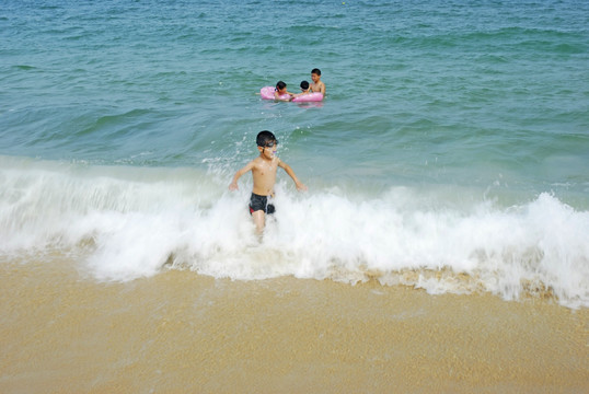 深圳大梅沙的海滨浴场