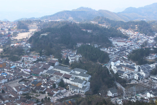 乡村 城镇 城市 大山 摄影