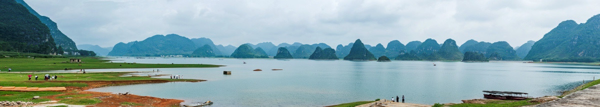 渠洋湖 靖西旅游 高清 全景