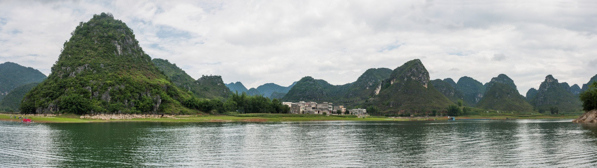 渠洋湖 靖西旅游 高清 全景