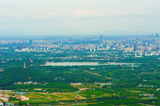 远眺北京城