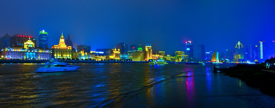 上海外滩夜景 黄浦江