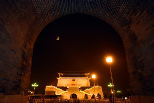 北京正阳门前门 门洞夜景