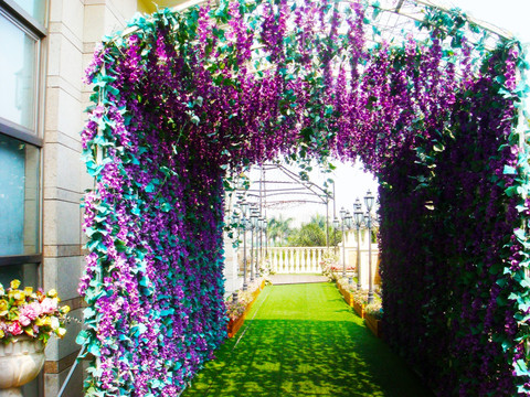 花墙 花卉 植物 背景 结构