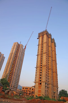 建设中的高层住房
