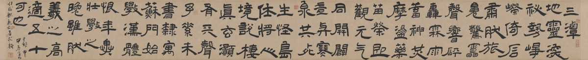 明 王鐸 三潭詩(shī)卷紙本 不分層