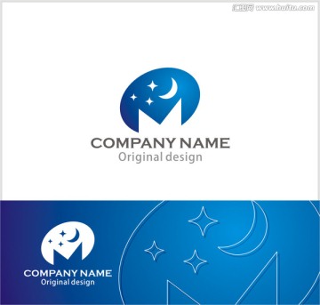 字母M logo設計