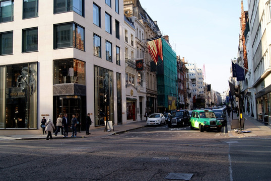 英国伦敦邦德街街景