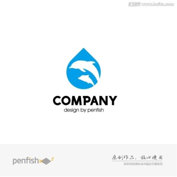 海豚水滴LOGO