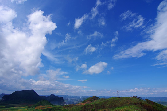 蓝天白云风景