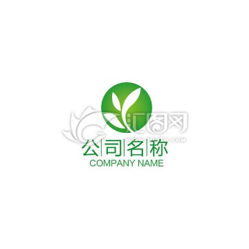 茶叶绿叶农业logo