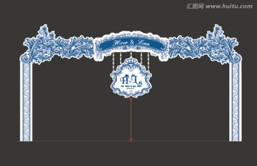 巴洛克风格拱门 主题LOGO