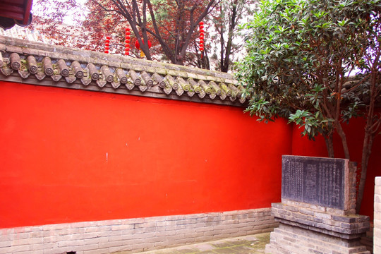 寺庙 红墙