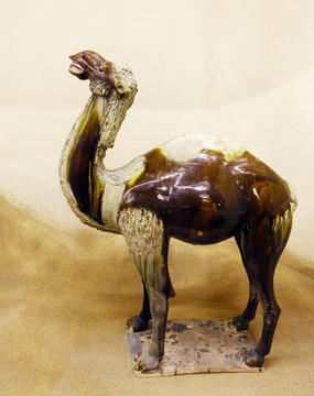 唐代三彩单峰骆驼