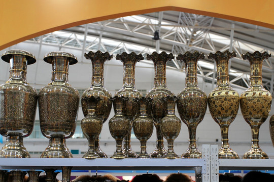 铜雕 工艺品 花瓶 摆件 文化