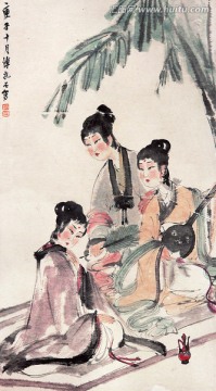 高清国画 国画人物（合层）