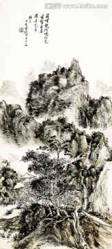 黃賓虹 峨眉龍門峽