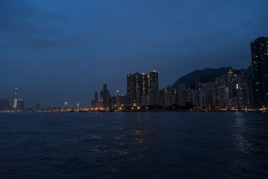 香港维多利亚港夜色