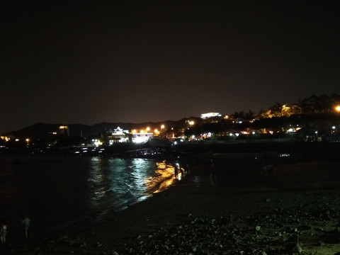 沙滩夜色