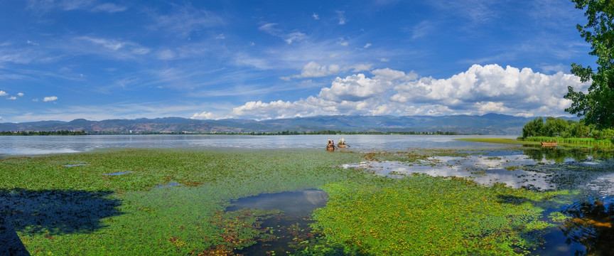 西昌邛海全景图