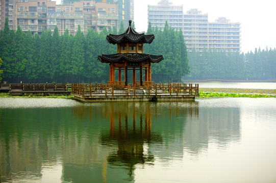 仿古建筑 凉亭 园林 景观