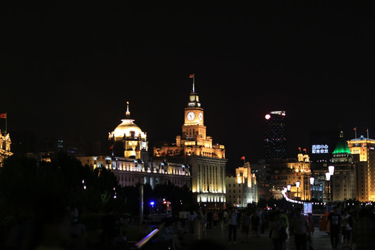 外滩万国建筑群夜景