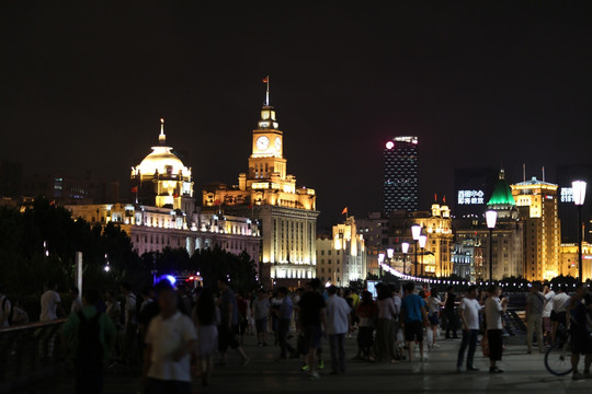 外滩万国建筑群夜景