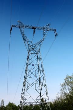 供电 高压线 电塔