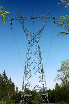 供电 高压线 电塔 高架网