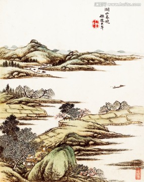 唐岱 仿古山水册