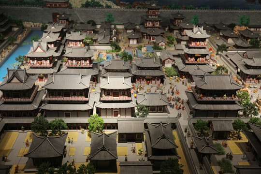 唐朝洛阳城模型