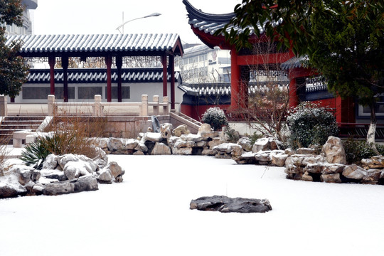 徐州乾隆行宫雪景