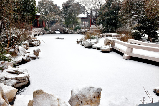 徐州乾隆行宫雪景