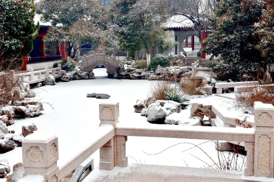 徐州乾隆行宫雪景