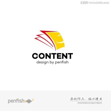 办公印刷行业logo笑脸