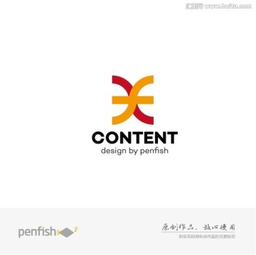 字母fx組合logo