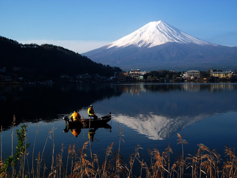 富士山湖光山色