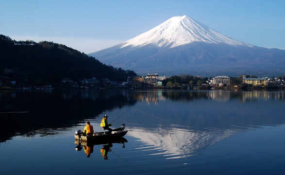 富士山湖光山色