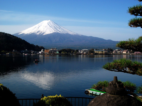富士山湖光山色