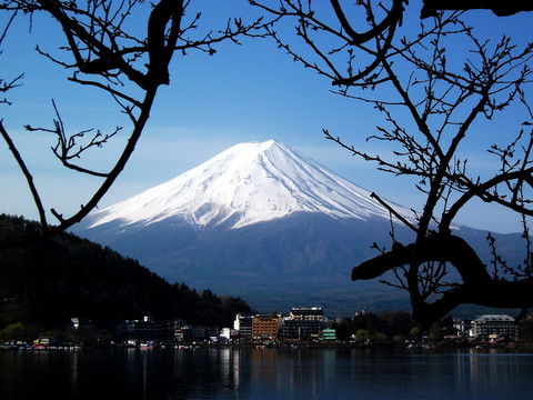 富士山湖光山色