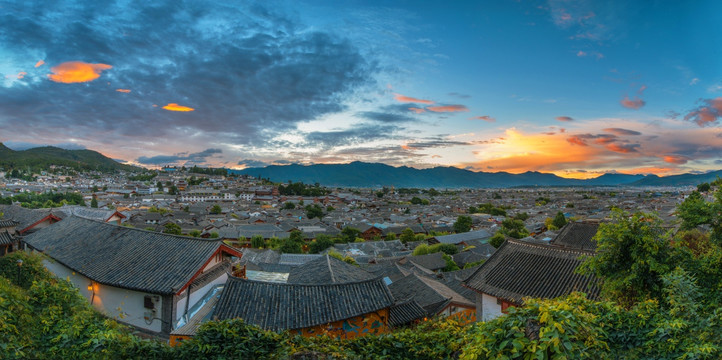 丽江古城全景