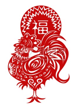 剪紙雞