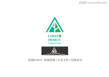 标志logo 坚固 绿色 生态