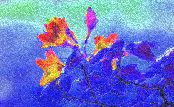 花卉裝飾畫