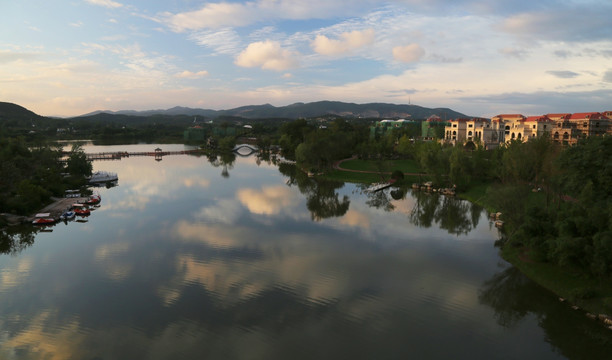 夕阳美景 山水风光