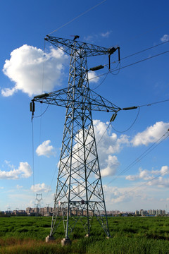 供电 高压线 电塔 铁塔 电力