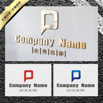 P字母簡約創(chuàng)意LOGO設(shè)計(jì)